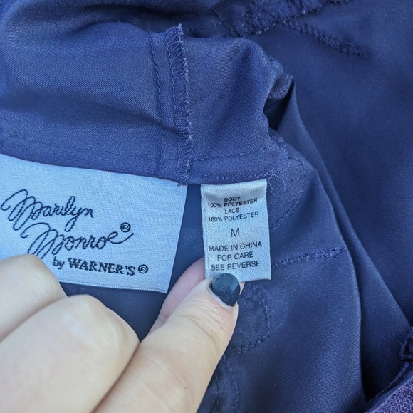 Marilyn Monroe by Warner's Purple Lingerie Slip Dress - Picture 5 of 6